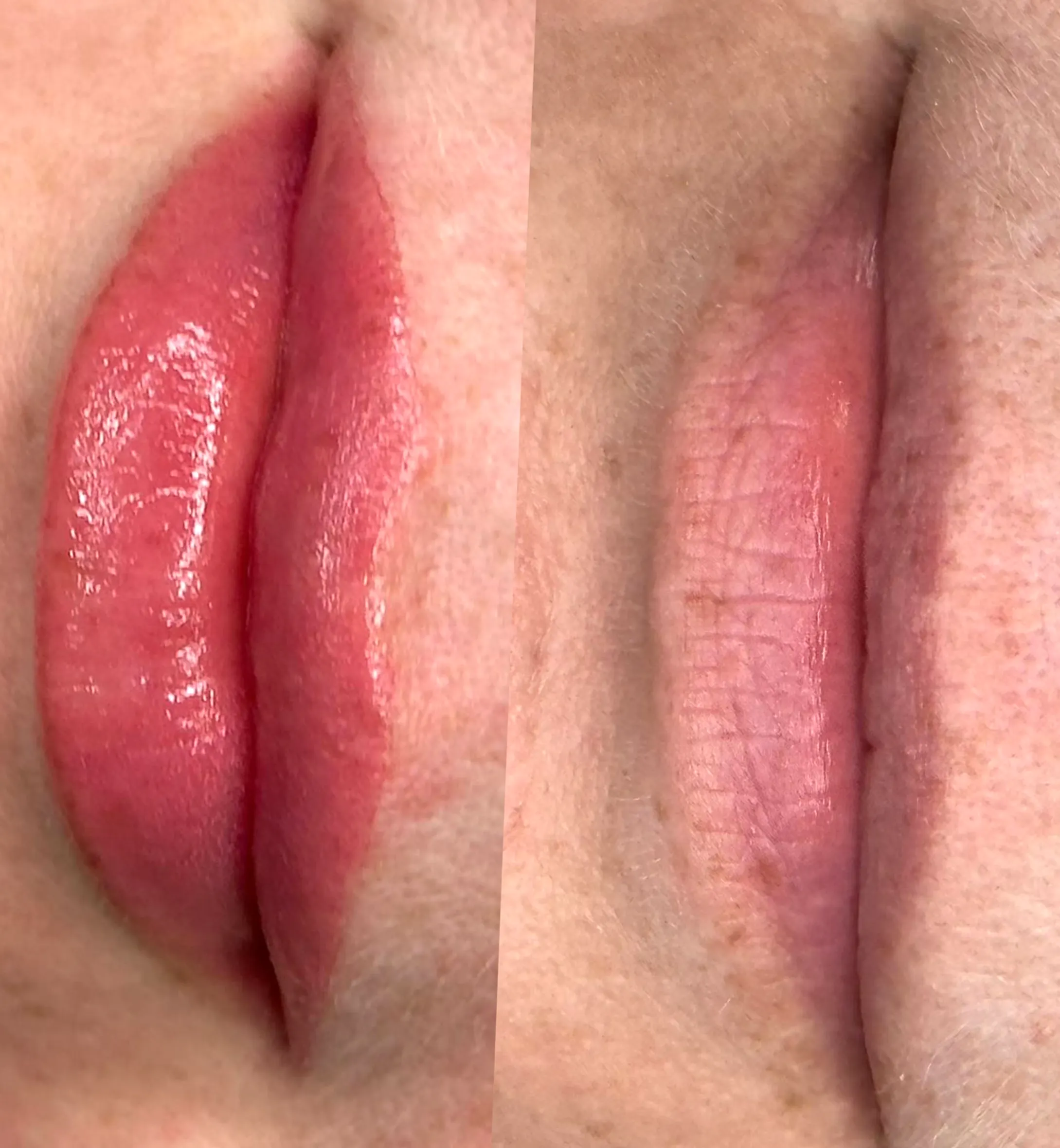 semi permanent lip tattoo